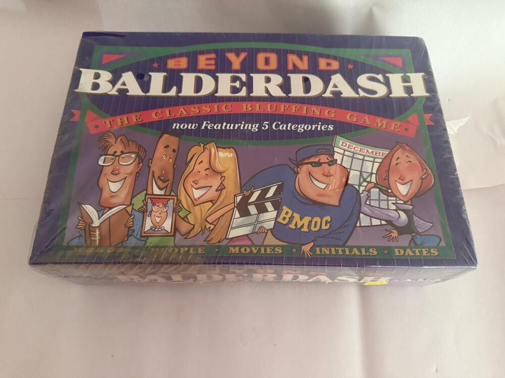 Vintage 1997 Parker Brothers BEYOND BALDERDASH The Classic Bluffing Game NEW